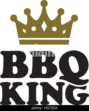 King of the Grill Barbecue Logo. BBQ logo featuring skull with crown ...