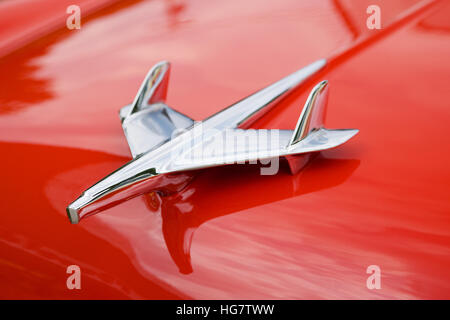 Detail of a 1955 Chevrolet Bel-Air Sport Coupe. Stock Photo