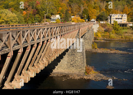 Roebling Delaware Aqueduct Stock Photo