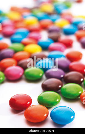 Colourful chocolate lentils Stock Photo