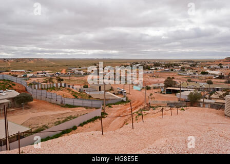 Coober Pedy panoramic view, South Australia Stock Photo