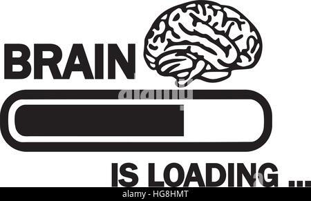 Brain is Loading Stock Vector