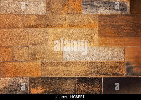 Image of red sandstone wall. Abstract background. Stock Photo