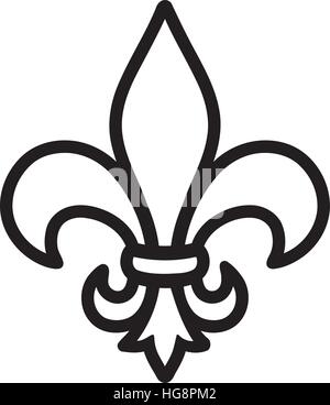 Fleur de lis - lilly flower Stock Vector