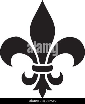Fleur de lis icon Stock Vector