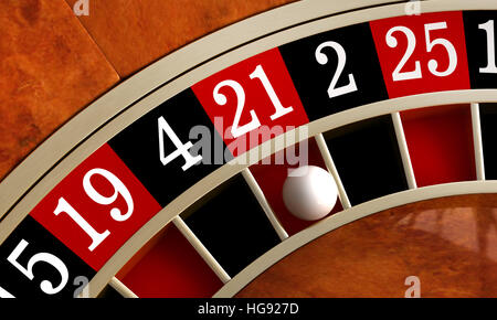 3d render of closeup detail from casino roulette Stock Photo