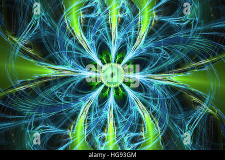 Perfection in geometry. Fractals illustration universe,galaxies,chaos,creativity,solar system,firework,explosion space music and art concept. Stock Photo