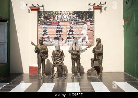 The Beatles Statues, Trinidad, Cuba Stock Photo