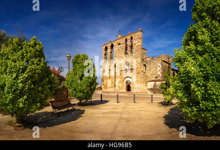Sant Esteve church, Peratallada, Girona province, Catalonia, Spain
