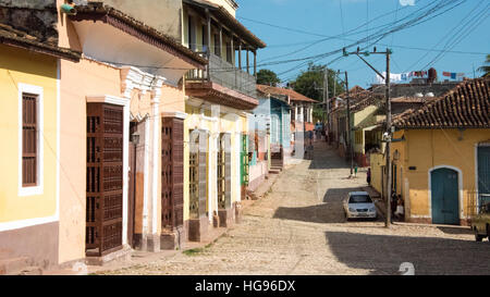 Street Scene, Trinidad, Cuba Stock Photo