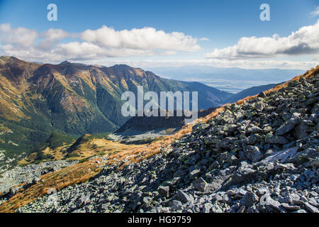 A beautiful mountain landscape above tree line Stock Photo