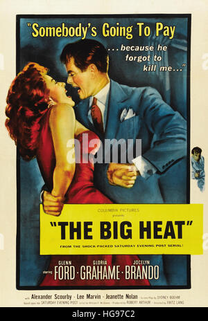 THE BIG HEAT 1953 Columbia Pictures film with Gloria Grahame and Glenn Ford Stock Photo
