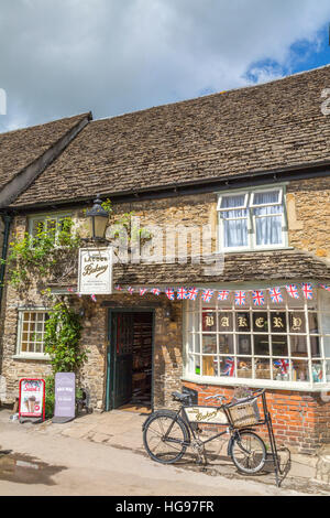 The attractive traditional bakery in the village of Lacock, Wiltshire, England, UK