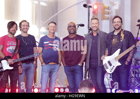 Darius Rucker performs on the Today Show during his 'Southern Style' Tour. Stock Photo