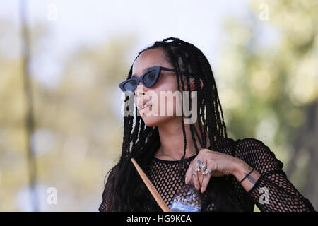 Zoe Kravitz and Lolawolf perform at Day Two of the Budweiser Made In America Festival Stock Photo