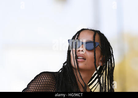 Zoe Kravitz and Lolawolf perform at Day Two of the Budweiser Made In America Festival Stock Photo