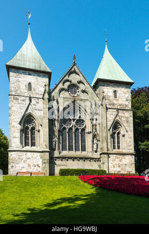 Stavanger Cathedral, Byparken, Stavanger, Rogaland, Norway. Stock Photo