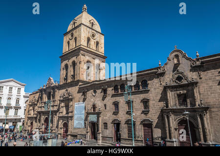 San Francisco church in La Paz Bolivia Stock Photo