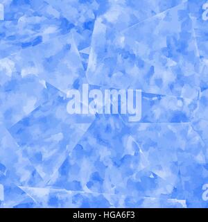 Abstract seamless pattern. Blue watercolor background. Stock Vector
