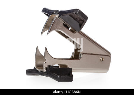 Staple remover isolated on a white background Stock Photo