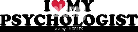 I love my Psychologist Stock Vector