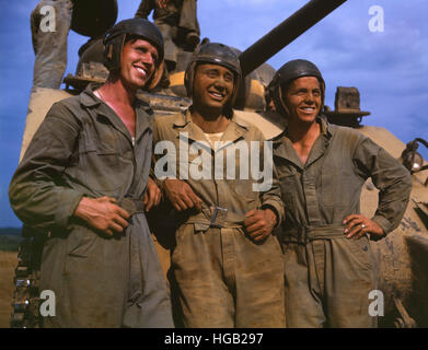 June 1942 - M4 tank crews of the United States, Fort Knox, Kentucky. Stock Photo