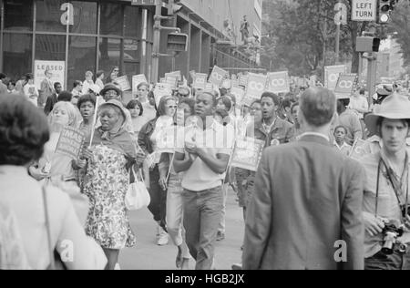Demonstrators in the Poor People's March at Lafayette Park in Washington D.C., 1968. Stock Photo