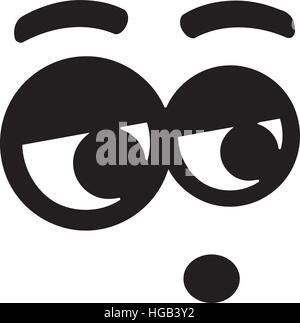 Funny dizzy smiley Stock Vector