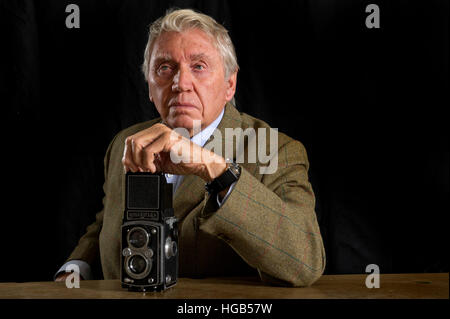 Conflict photographer Don McCullin photographed on turning 80 years of age, with an exhibition of his most famous photographs. Stock Photo