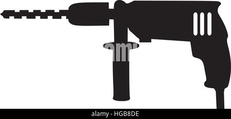 Drill Cordless Screwdriver Stock Vector