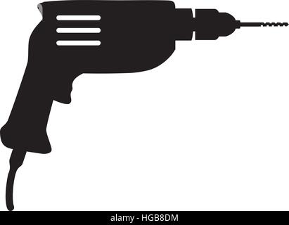Electro Screwdriver drill Stock Vector