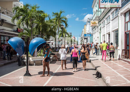 Street Scene, Cienfuegos, Cuba Stock Photo