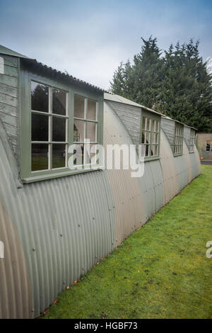 A Nissen hut in the Yorkshire Air Museum, Yorshire, UK Stock Photo