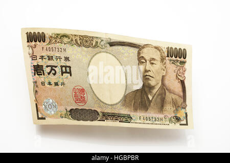 10, 000 Yen note, front side Stock Photo