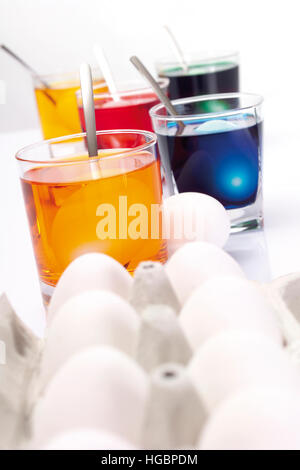 Painting Easter eggs Stock Photo