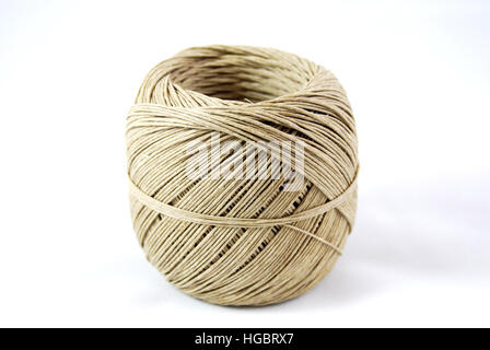 Roll of Hemp Twine. This string is used for making hemp jewelry, necklaces, and anklets, etc. Stock Photo