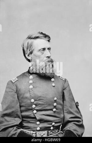 Civil War General Jefferson C. Davis of the Union Army, circa 1860. Stock Photo