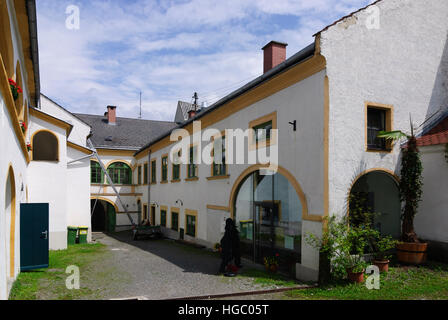 Mürzzuschlag: courtyard of Brahms Museum, Obere Steiermark, Steiermark, Styria, Austria Stock Photo