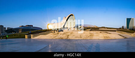 Heydar Aliyev Cultural Center in Baku, Azerbaijan Stock Photo