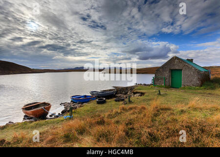 Loch Bhaltois on the Isle of Harris in the Outer Hebrides. Stock Photo