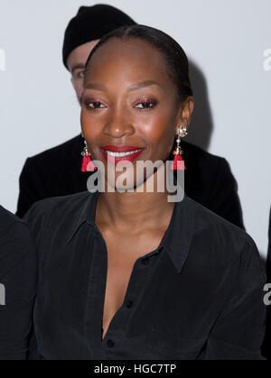 Vanessa Kingori MBE, first female publisher of British GQ, arrives at