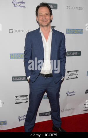 Johnny Sneed arrives at the premiere of Gravitas Ventures' 'Hickey' at Arena Cinelounge in Hollywood, California on January 6, 2017. Stock Photo