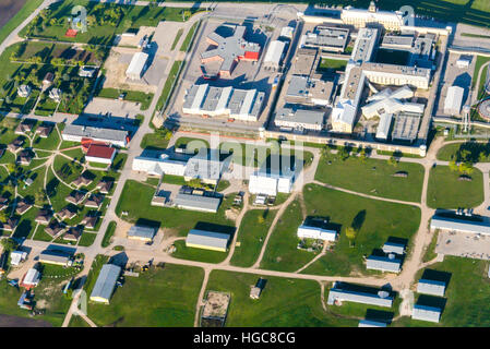 Aerial view at Edmonton city suburb. Edmonton city, Alberta province,  Canada Stock Photo