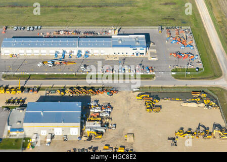 Aerial view at Edmonton city suburb. Edmonton city, Alberta province,  Canada Stock Photo