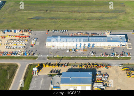 Aerial view at Edmonton city suburb. Edmonton city, Alberta province,  Canada Stock Photo