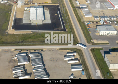 Aerial view at Edmonton city suburb. Edmonton city, Alberta province,  Canada Stock Photo