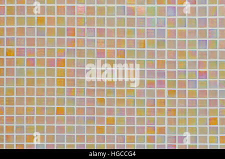 Small square tile colorful texture pattern on the wall for graphic background resource Stock Photo