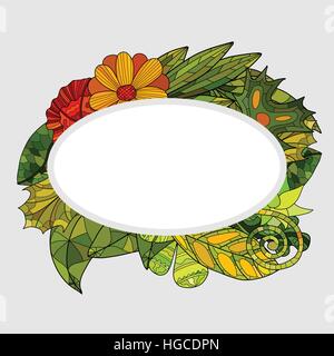 hand drawn floral background Stock Vector