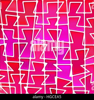 abstract vector stained-glass mosaic background - red and purple Stock Vector