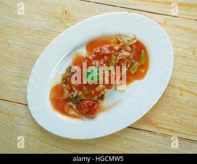 Kabkabou tunisien  - Traditional Tunisian fish sauce Stock Photo